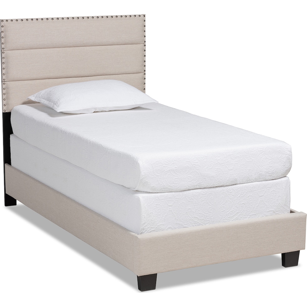 carmen neutral twin bed   