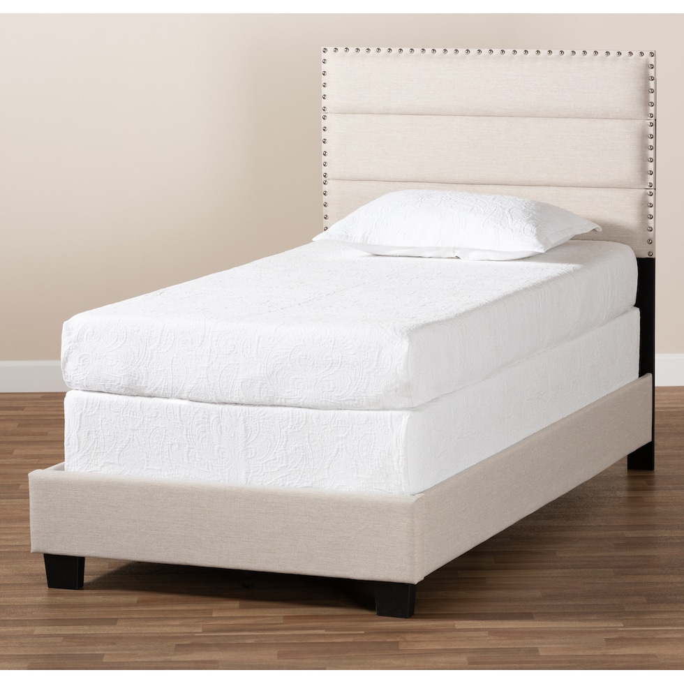 carmen neutral twin bed   