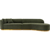 carmine green sofa   