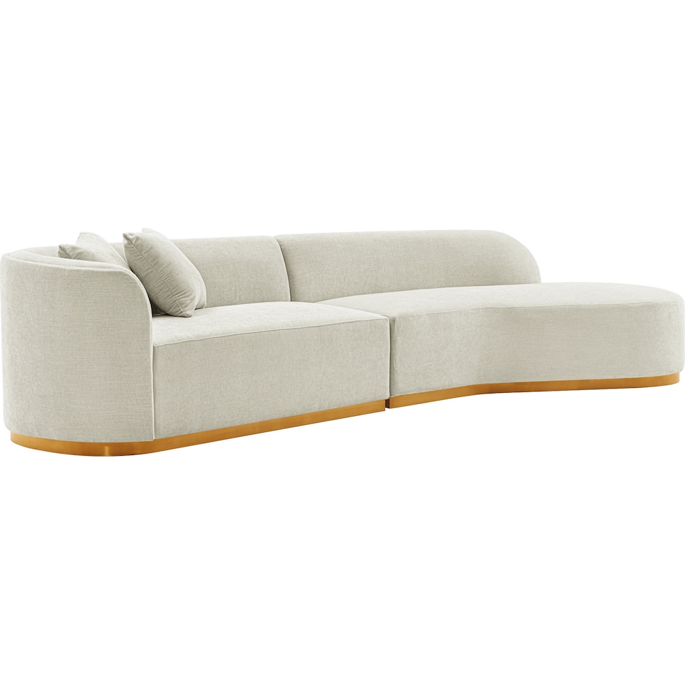 carmine ivory sofa   