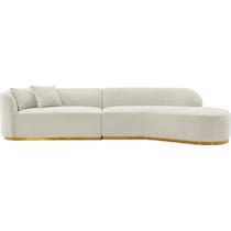 carmine ivory sofa   