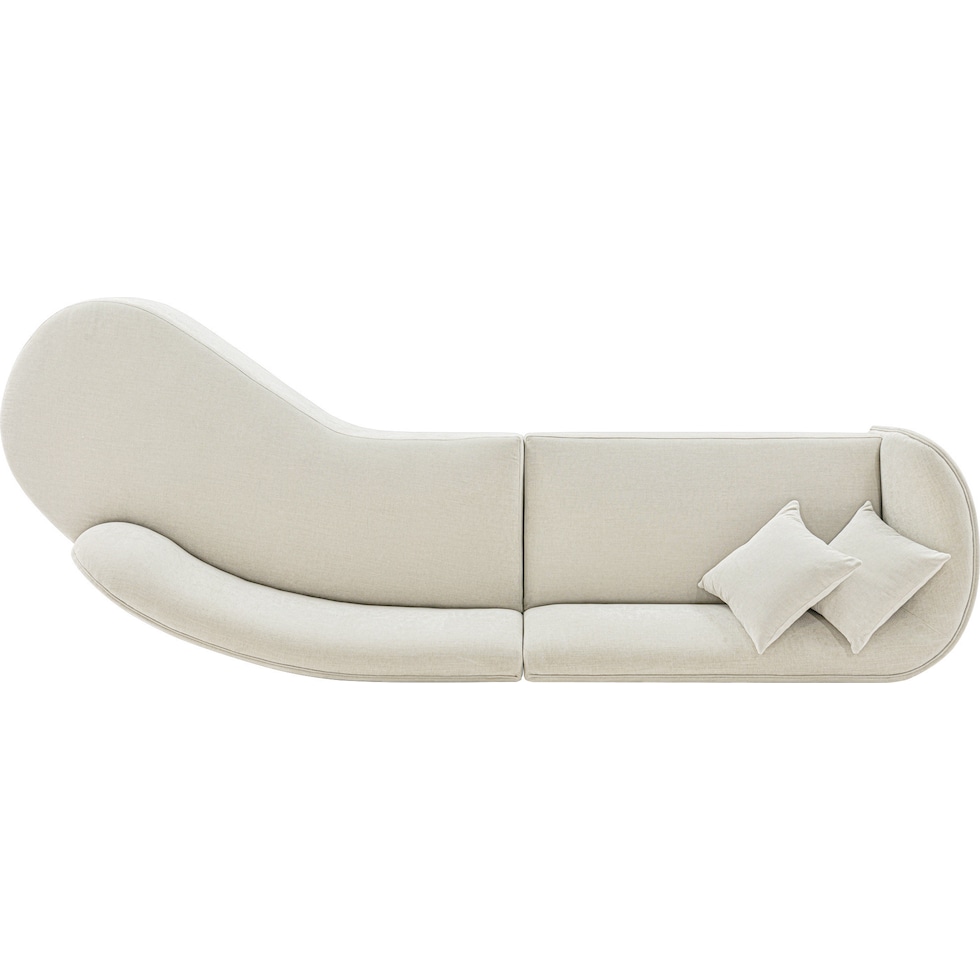 carmine ivory sofa   