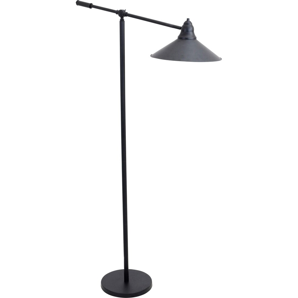 carnaby black gold floor lamp   