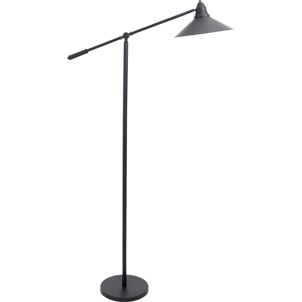carnaby black gold floor lamp   