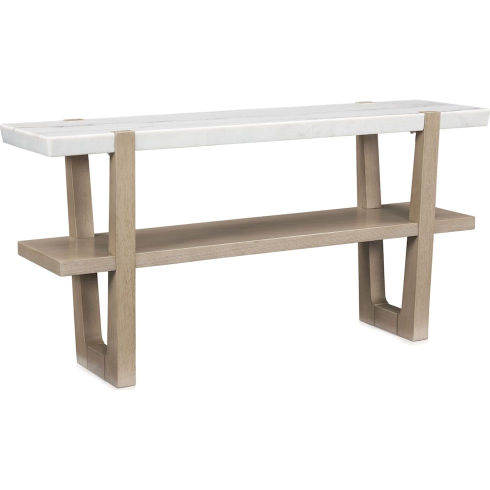 carolina white sofa table   