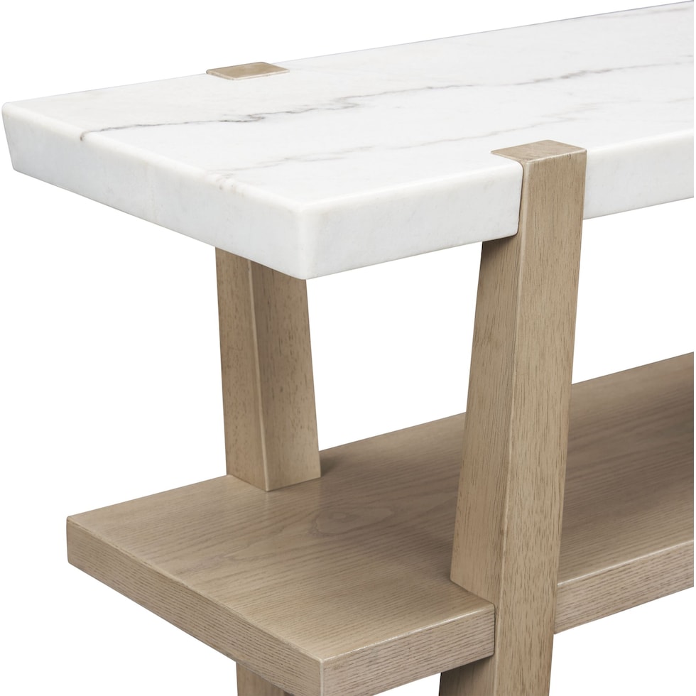 carolina white sofa table   