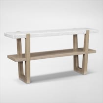 carolina white sofa table   