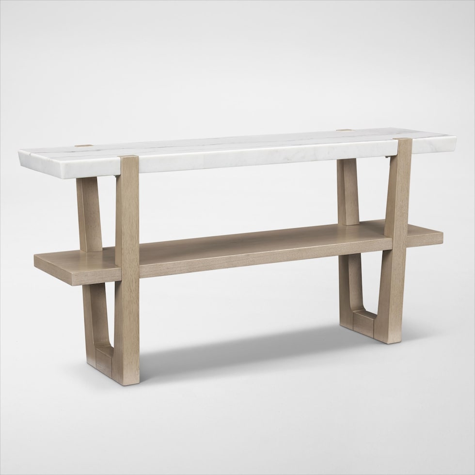 carolina white sofa table   