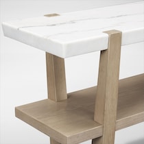 carolina white sofa table   