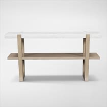 carolina white sofa table   