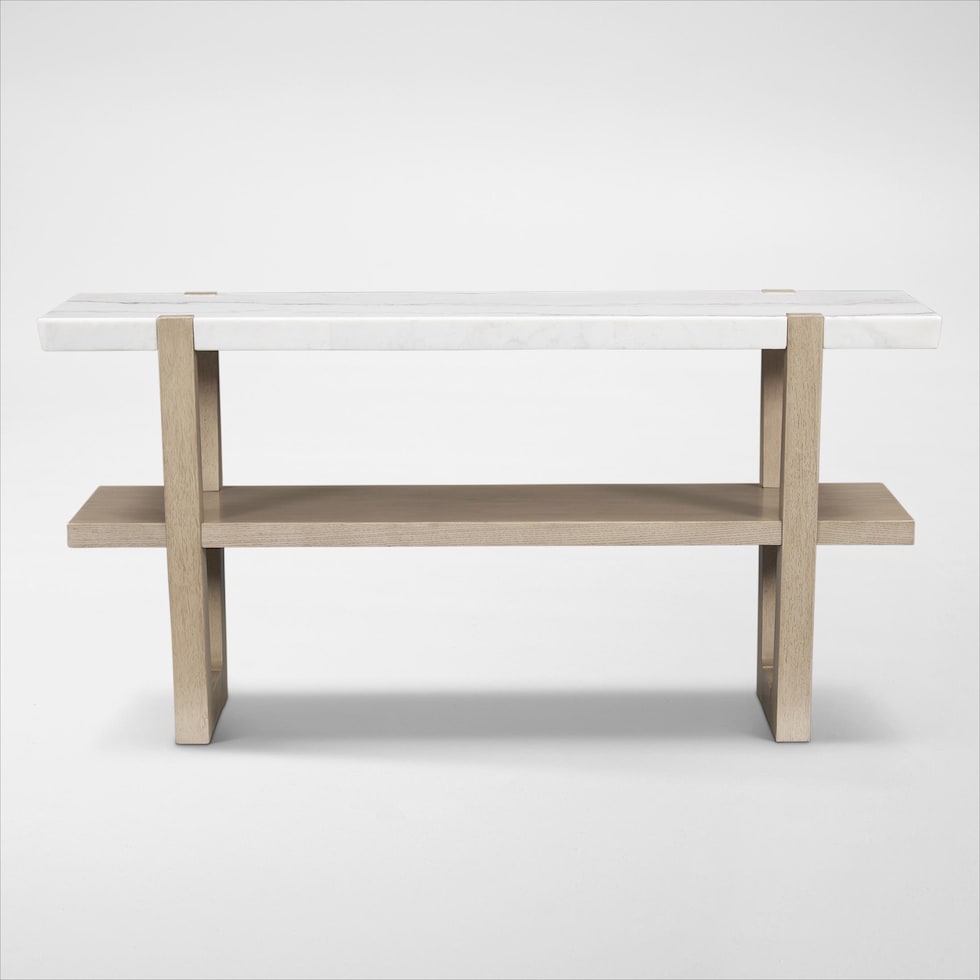 carolina white sofa table   