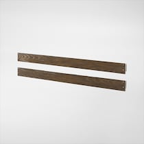 caroline dark brown full bed rails   