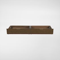 caroline dark brown storage drawer   
