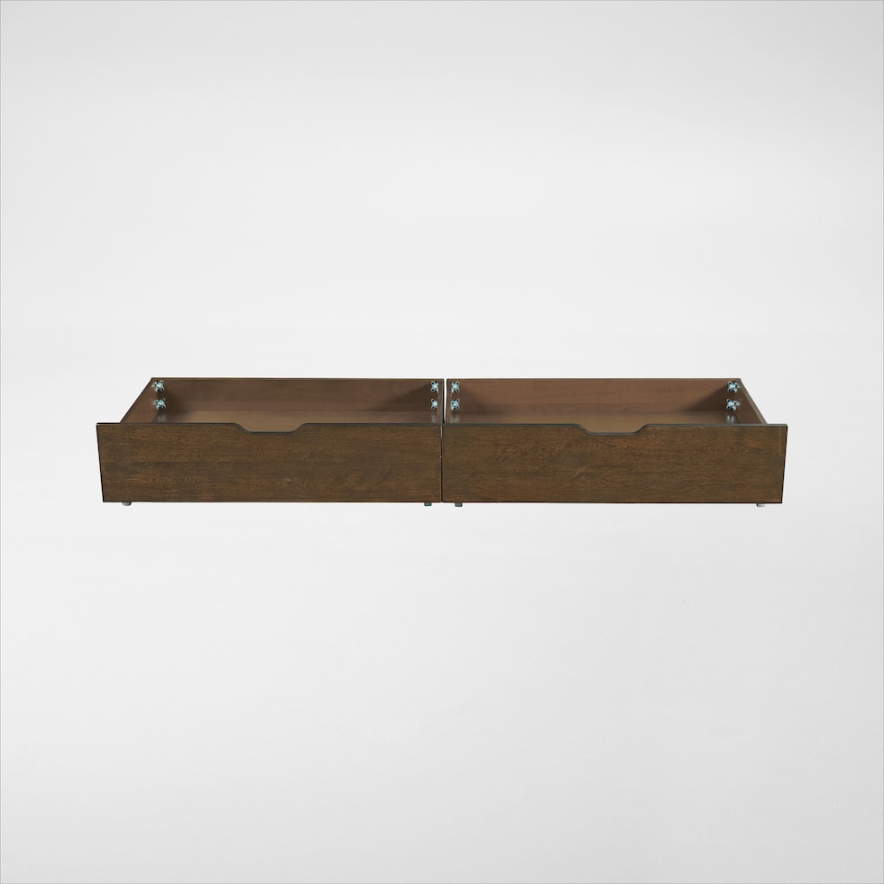 caroline dark brown storage drawer   