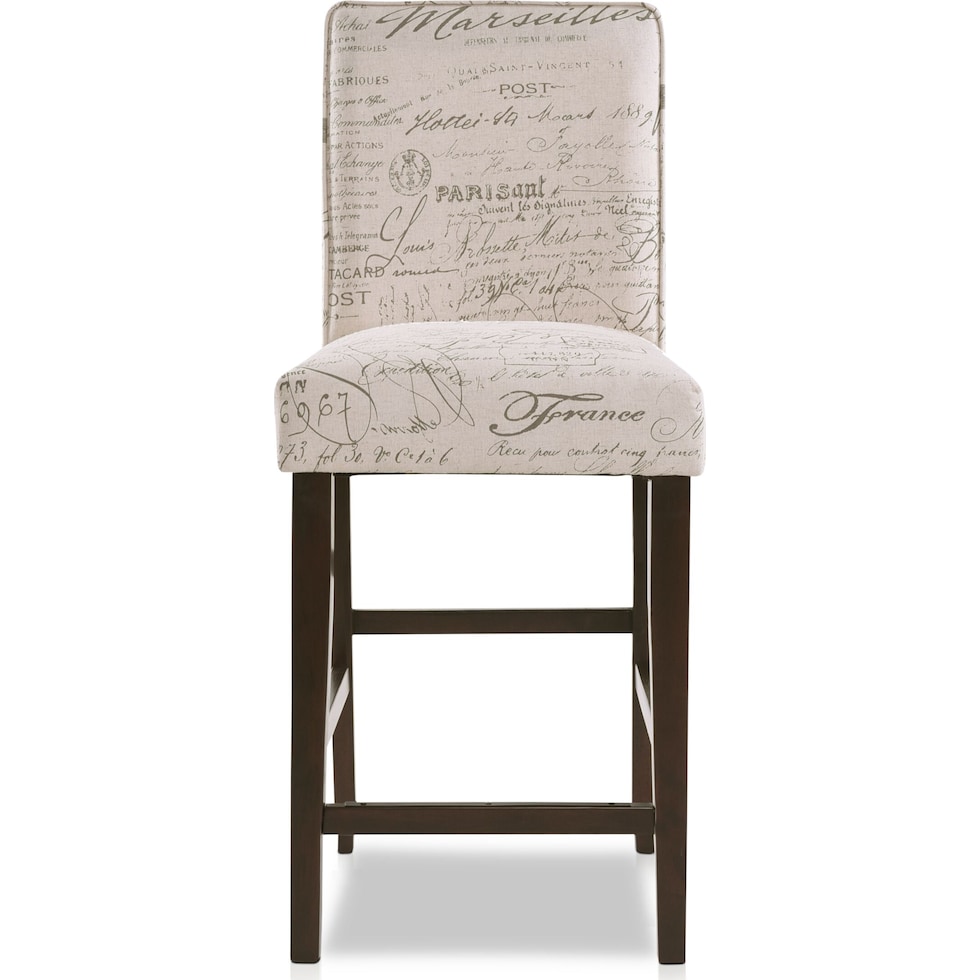 caroline white counter height stool   