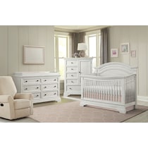 caroline white crib   