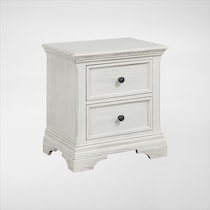 caroline white nightstand   