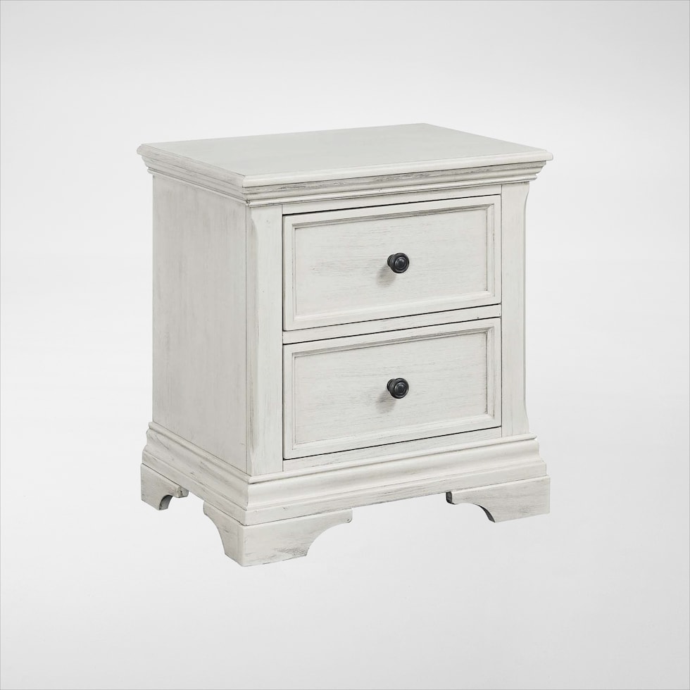 caroline white nightstand   