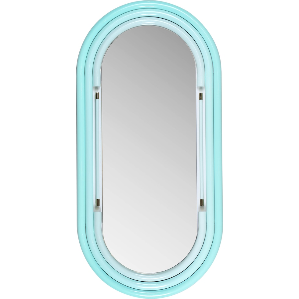 carri blue wall mirror   