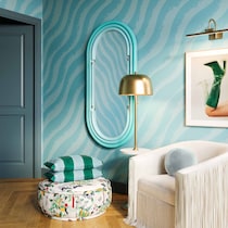 carri blue wall mirror   