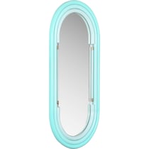 carri blue wall mirror   