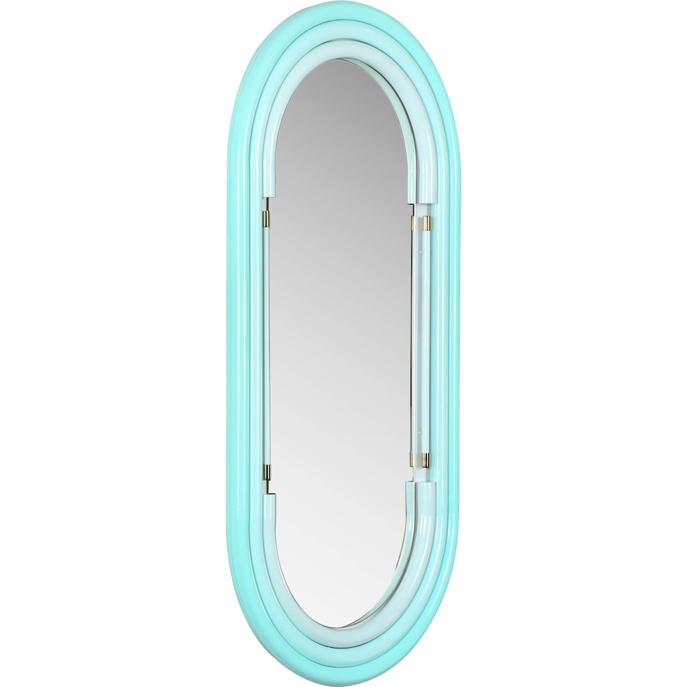 carri blue wall mirror   