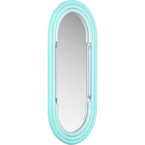carri blue wall mirror   
