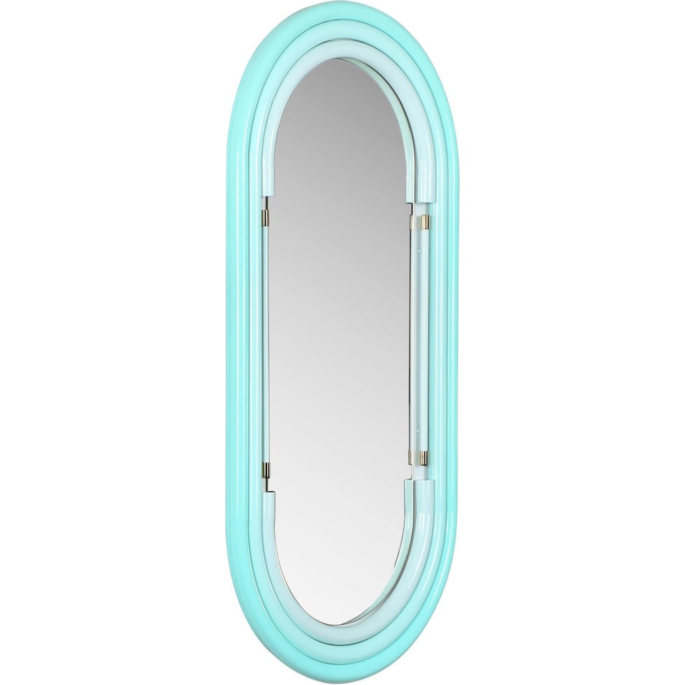 carri blue wall mirror   