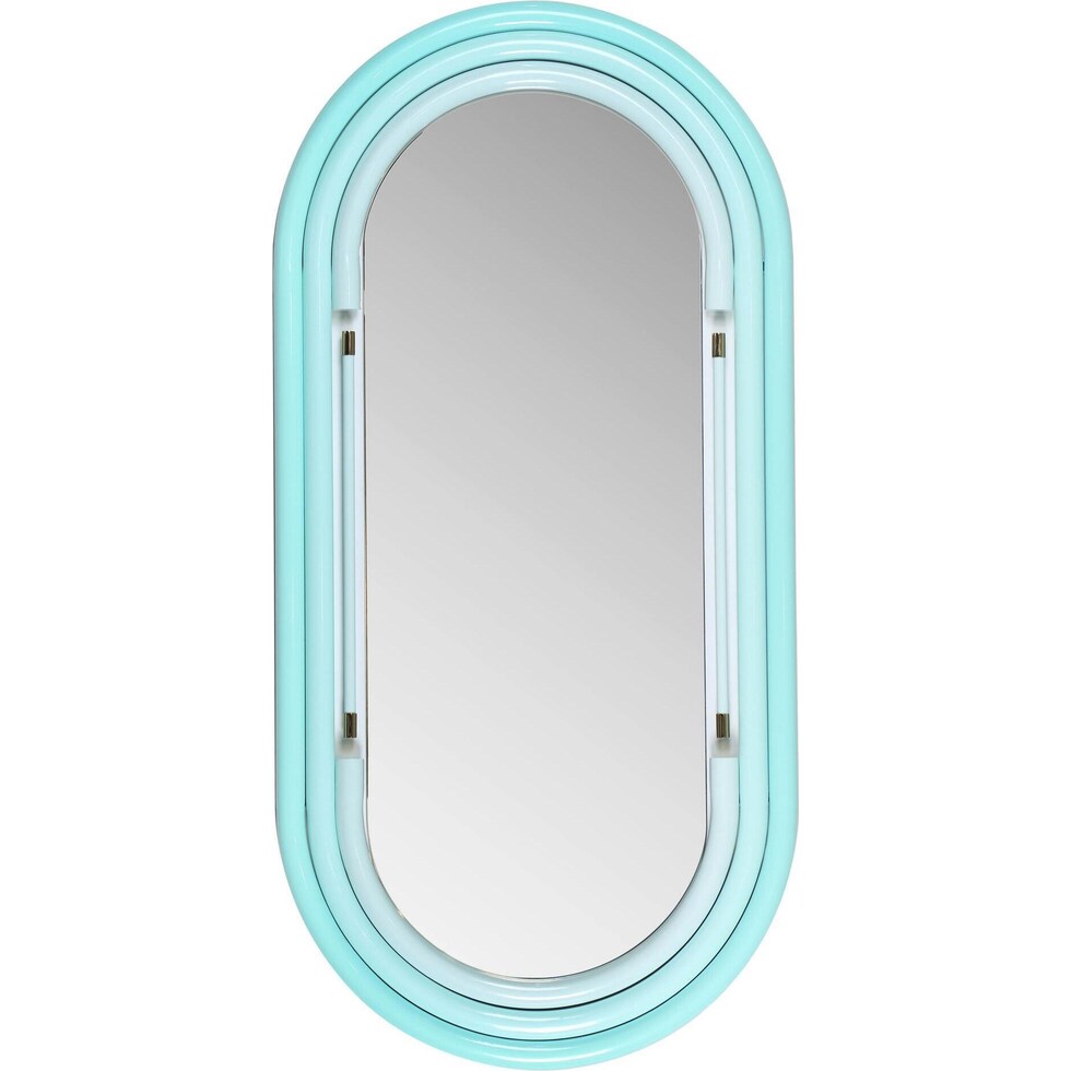 carri blue wall mirror   