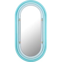 carri blue wall mirror   