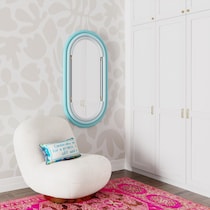 carri blue wall mirror   