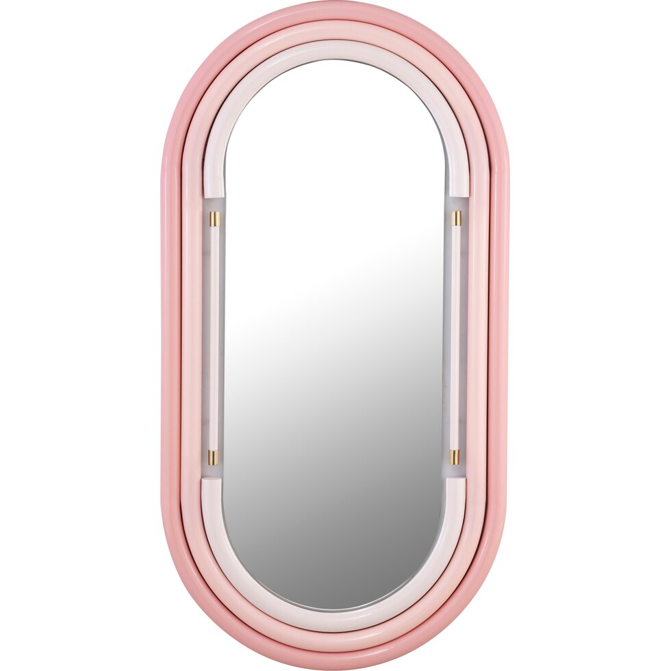 carri pink wall mirror   