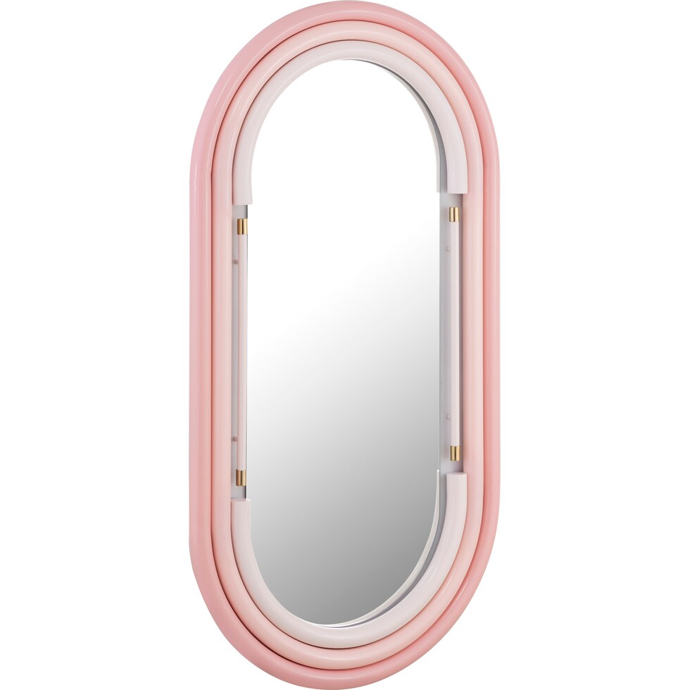 carri pink wall mirror   