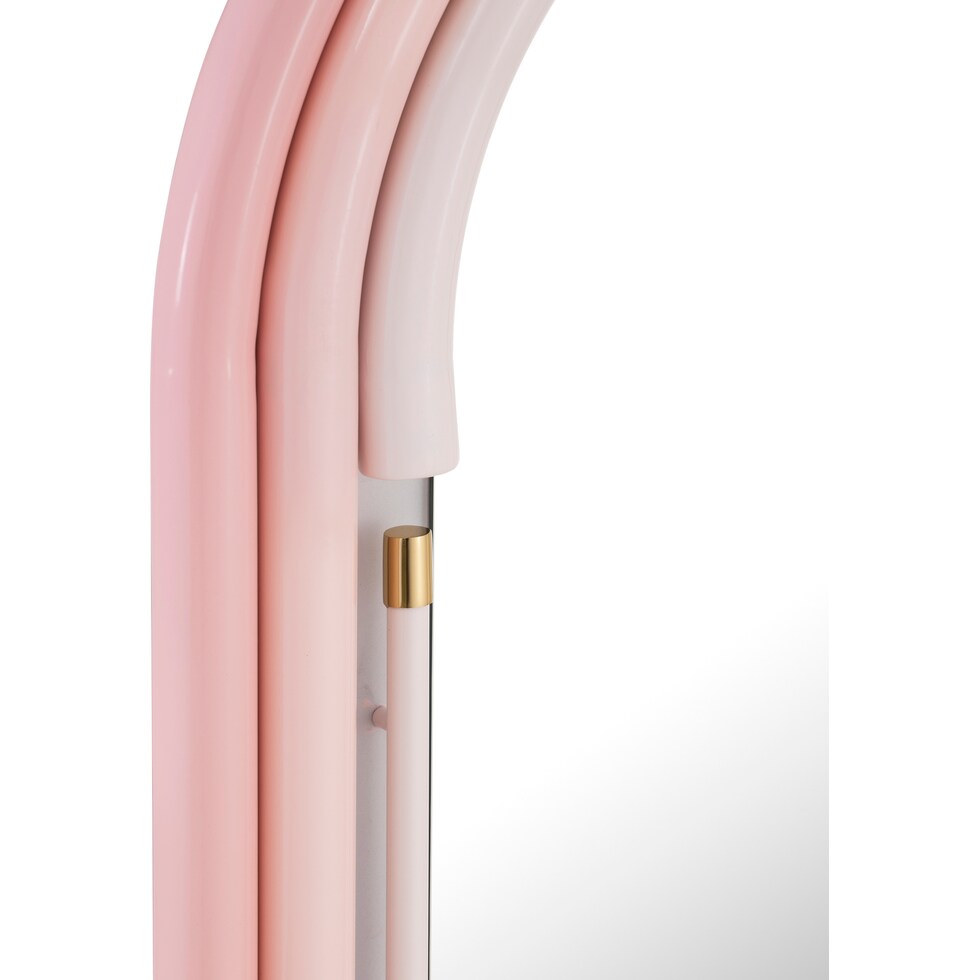 carri pink wall mirror   
