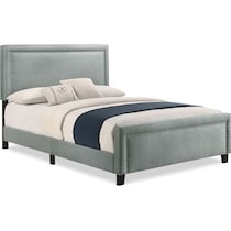 carson gray king upholstered bed   