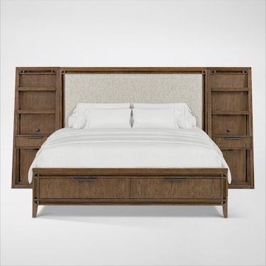 Carter 5-Piece Wall Storage Bedroom Set