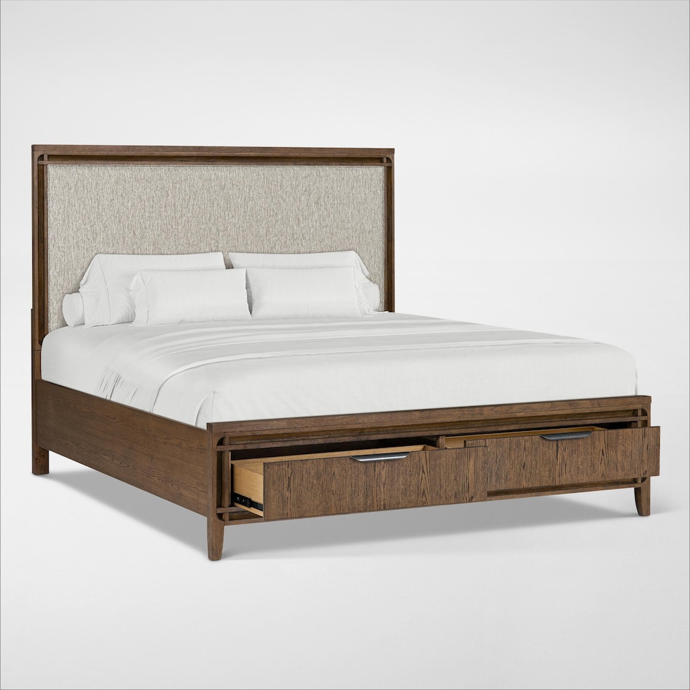 carter bedroom brown  pc king bedroom   