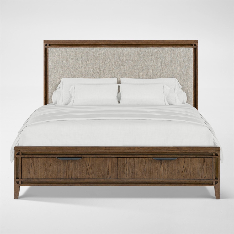 carter bedroom brown  pc king bedroom   