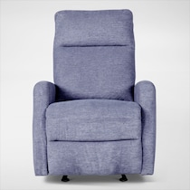 carter blue swivel chair   