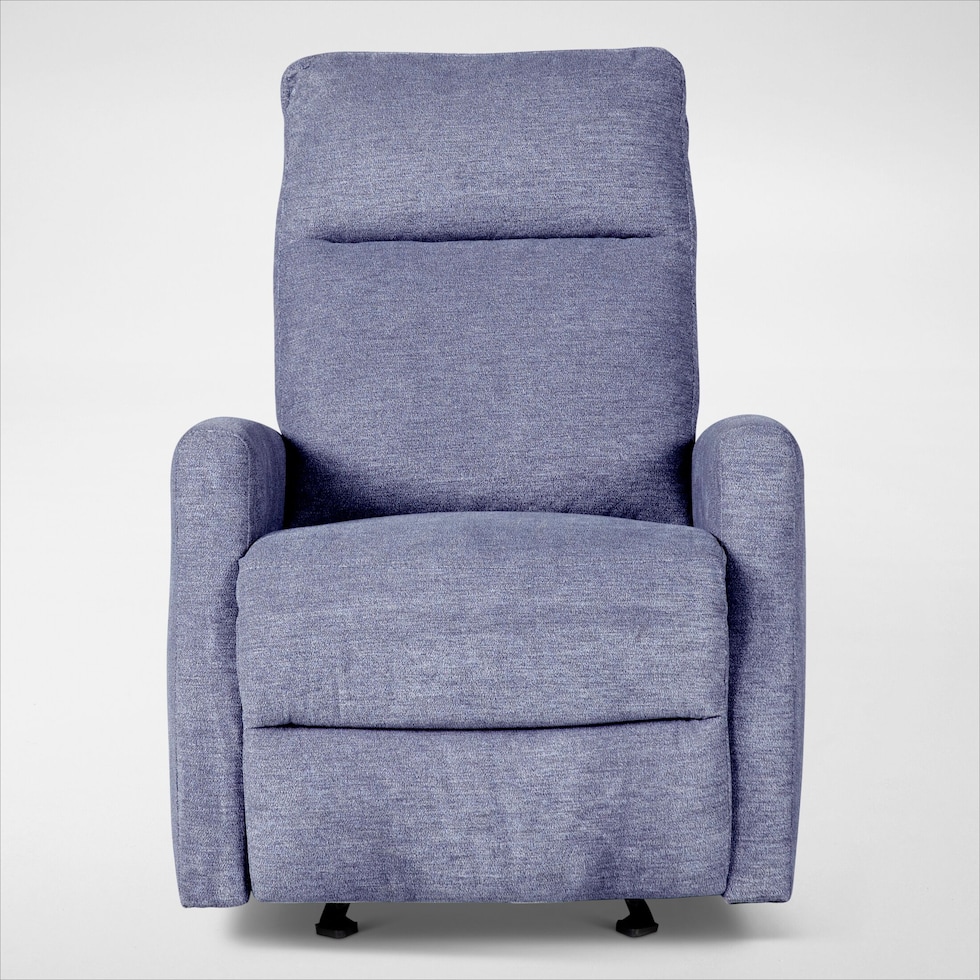 carter blue swivel chair   