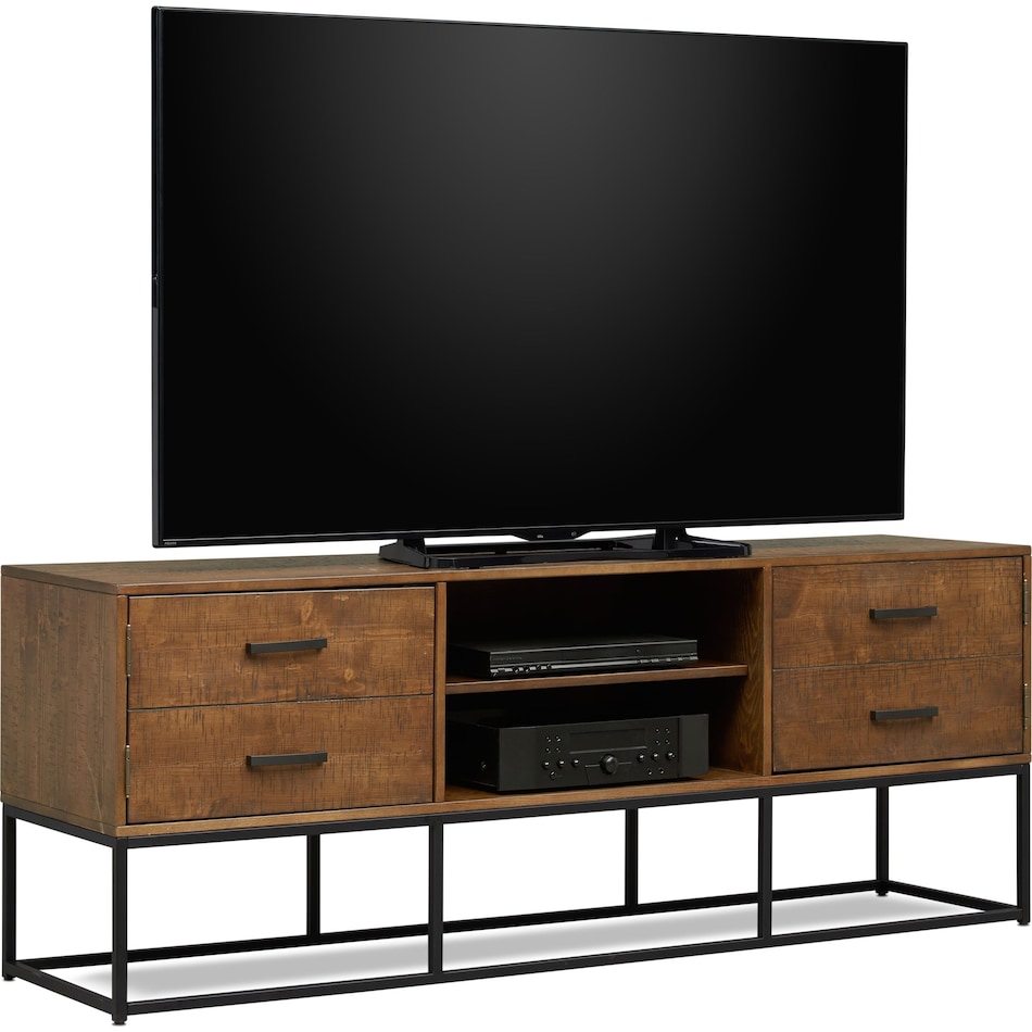 carter dark brown tv stand   