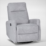 carter light gray swivel chair   