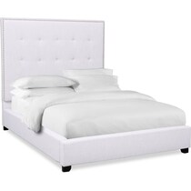 carter white king upholstered bed   
