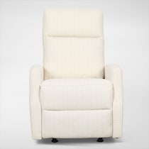 carter white swivel chair   