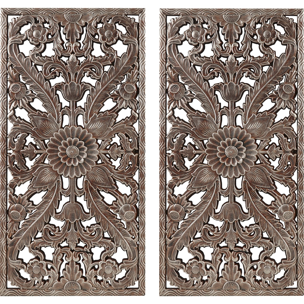 carvel dark brown wall art   