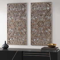 carvel dark brown wall art   
