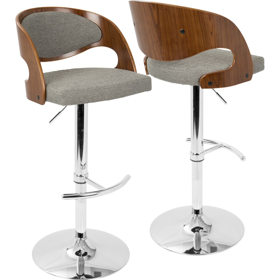 carver gray bar stool   