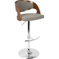 carver gray bar stool   