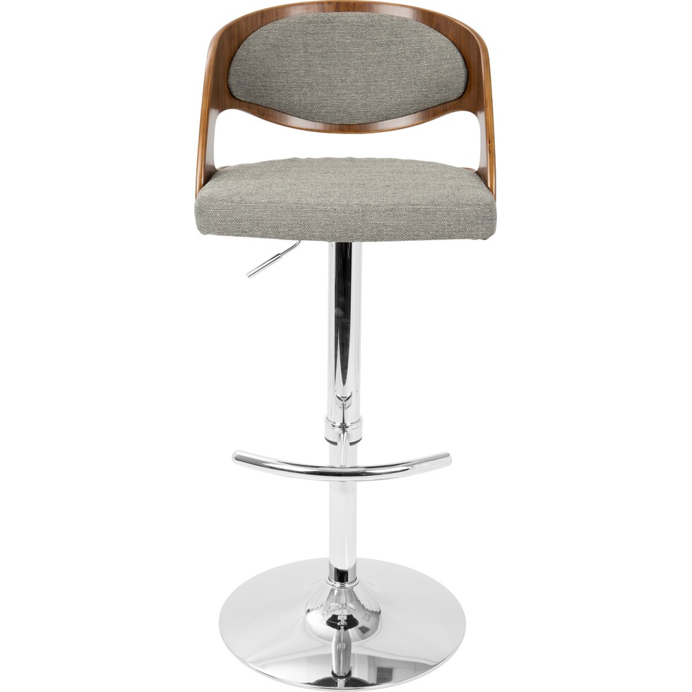carver gray bar stool   