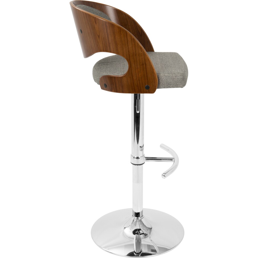 carver gray bar stool   
